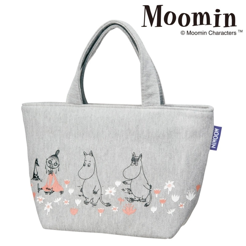 <ムーミン>スエット生地ランチバックS お花畑