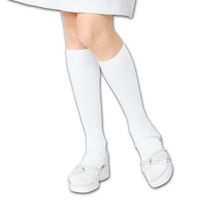 ソフト着圧タイツハイソックス3足組 パンスト ソックス 看護師の通販ならアンファミエ