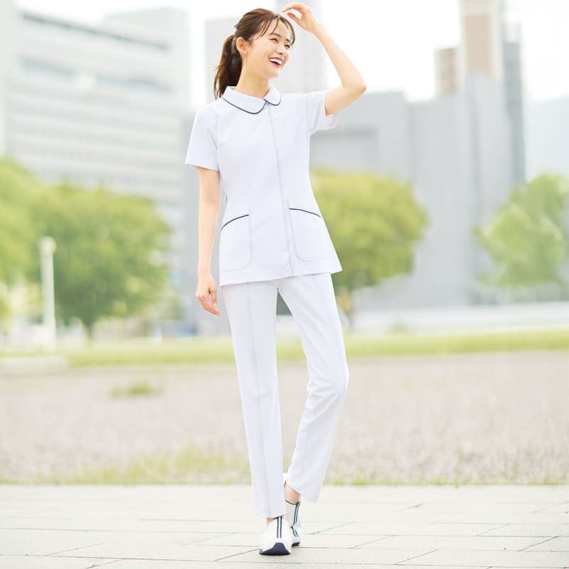 ＜ナガイレーベン×アンファミエ＞アシンメトリー衿ジャケット