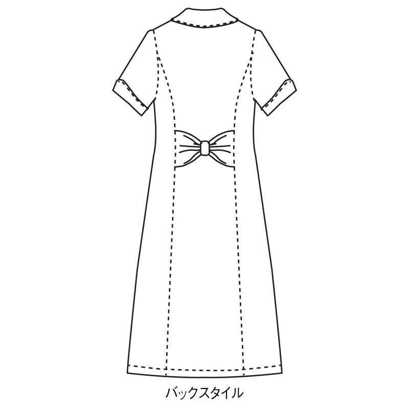 ハナエモリ バタフライリボンワンピース 白衣 ナース服 ナースウェア 看護師 ナース の通販ならアンファミエ