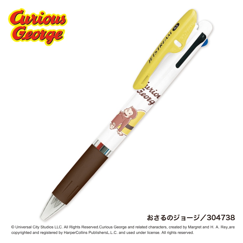 CUTE MODEL(キュートモデル)ジェットストリーム3色ボールペン(おさるのジョージ)