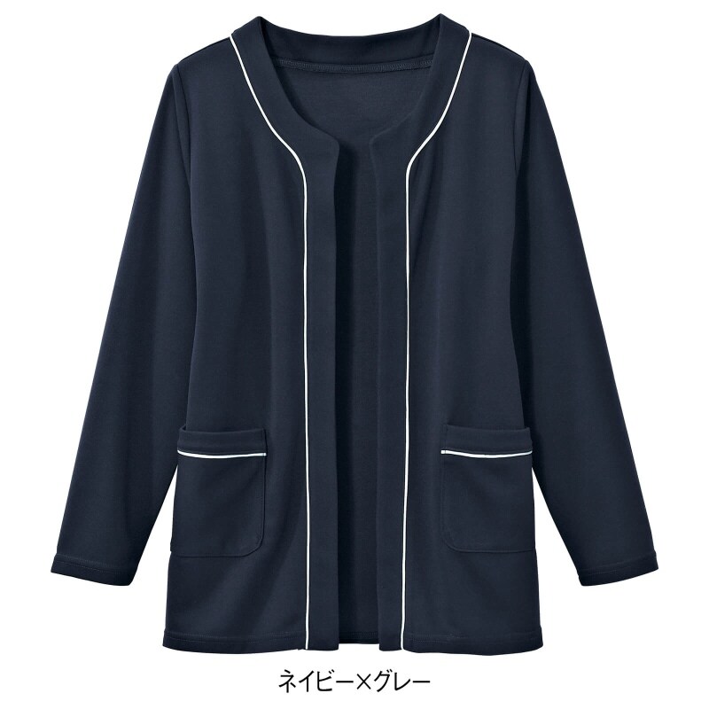 吸汗速乾 制電ジャケット風カーディガン カーディガン 看護師 ナース の通販ならアンファミエ